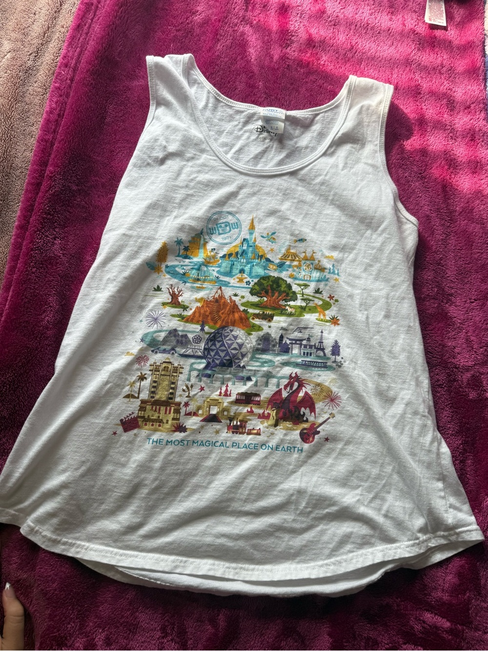 White Graphic Tank Top - Park Map Print